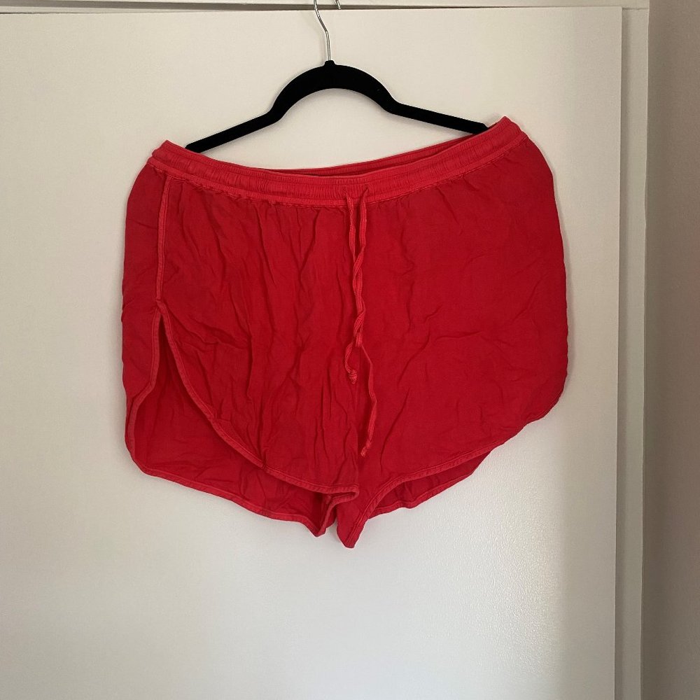 Talula Red flowy Shorts